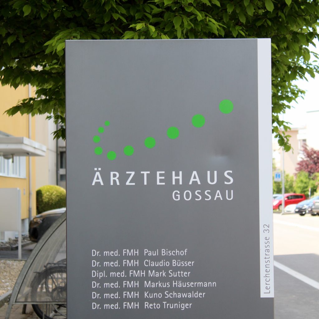 Ärztehaus Gossau Eingang